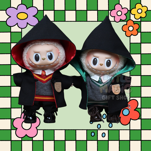 Labubu Wizard School Outfit Fantasy Robe & Cloak for 17cm Lafufu Doll