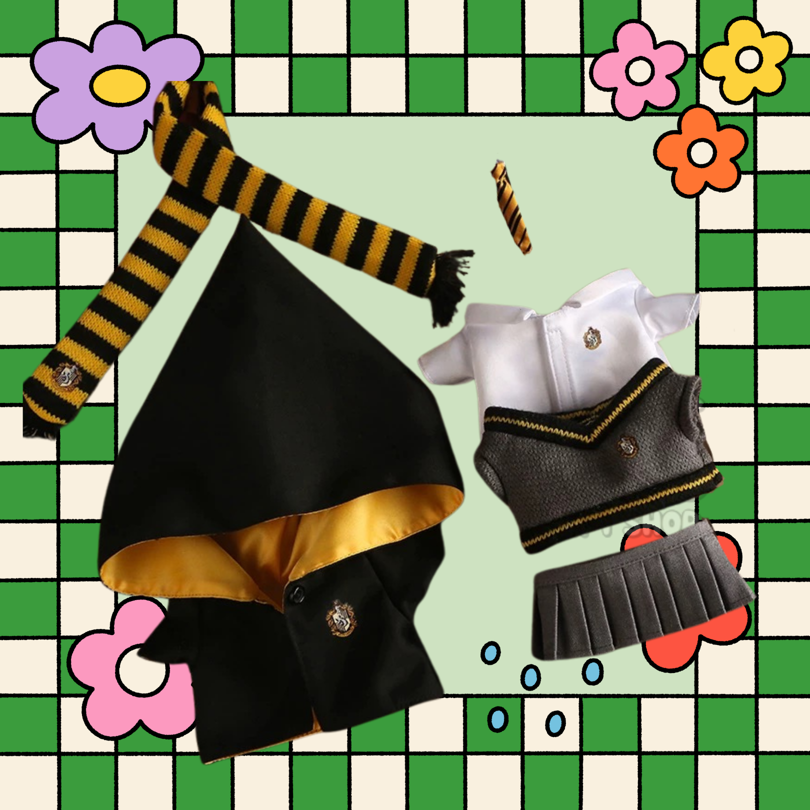 Labubu Four House of Enchantment Outfit Wizard Robe Set for Pop Mart Doll