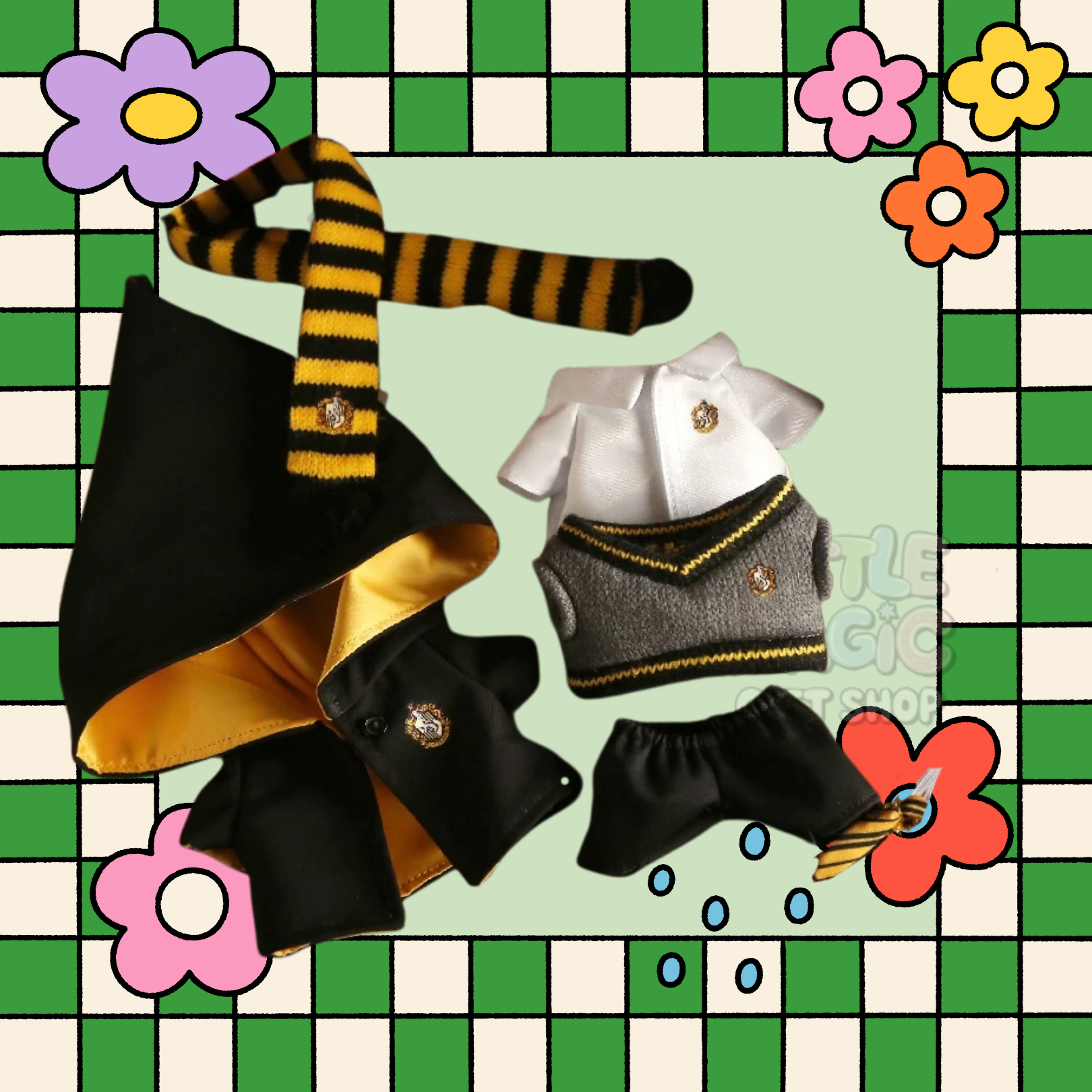 Labubu Four House of Enchantment Outfit Wizard Robe Set for Pop Mart Doll