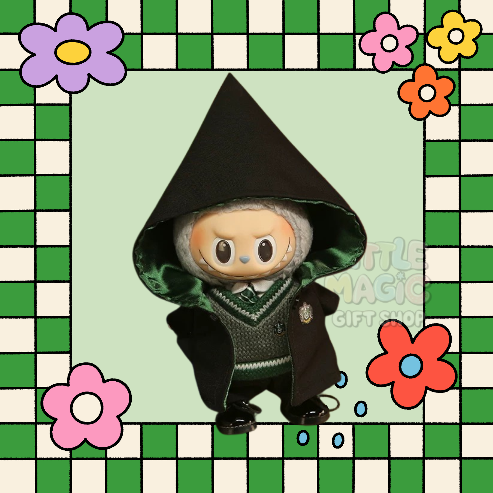 Labubu Four House of Enchantment Outfit Wizard Robe Set for Pop Mart Doll