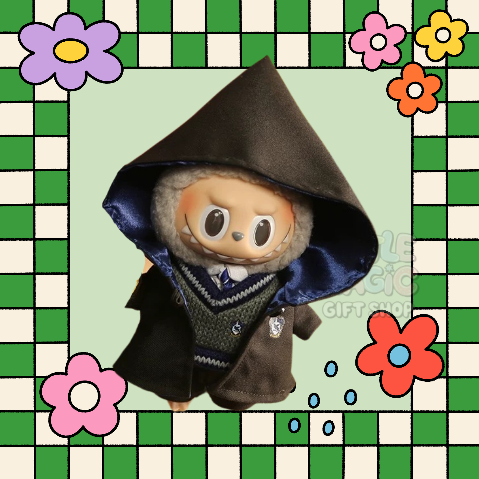 Labubu Four House of Enchantment Outfit Wizard Robe Set for Pop Mart Doll