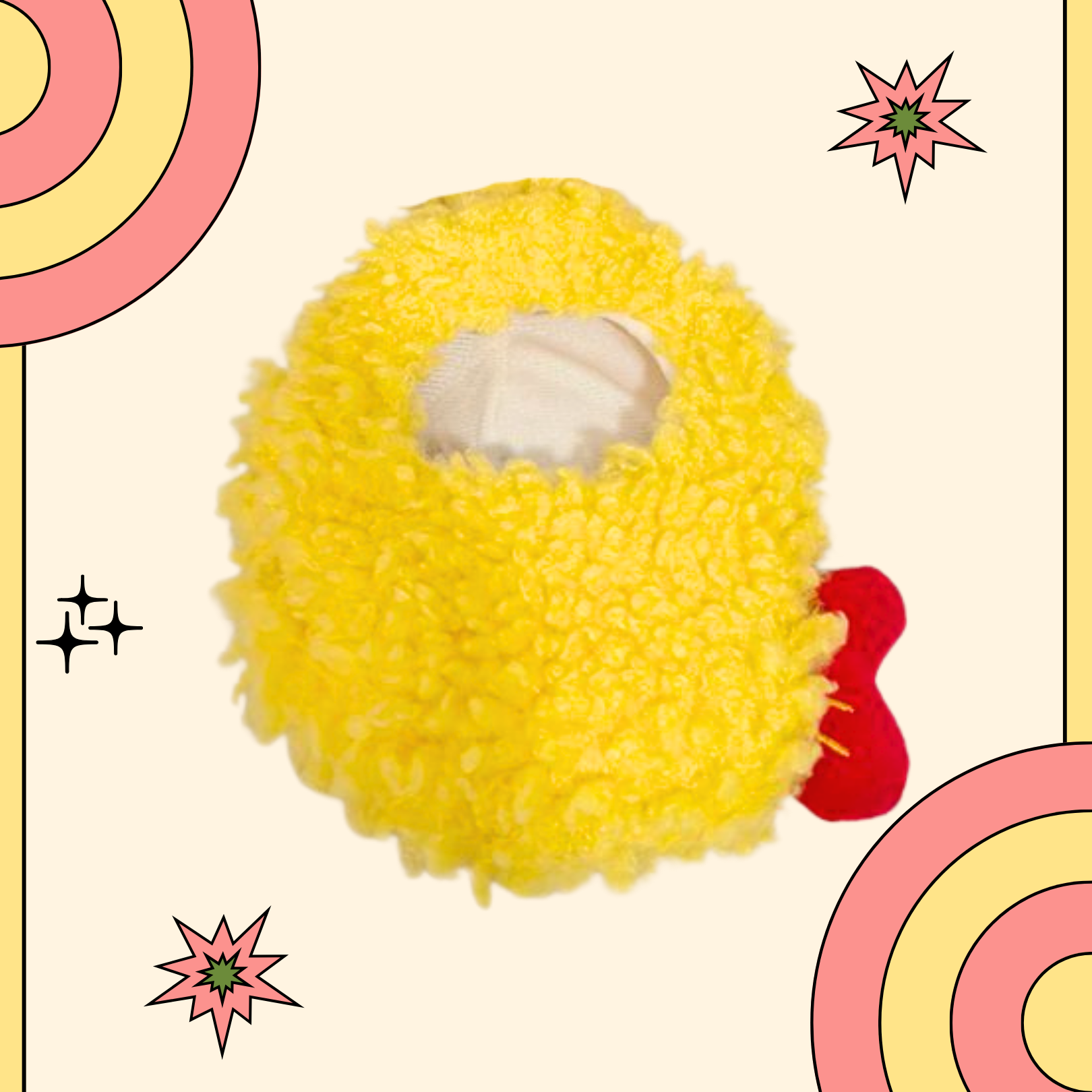 Labubu Fuzzy Tempura Costume – Funny Food Fried Shrimp Look Cosplay Outfit for Pop Mart Doll