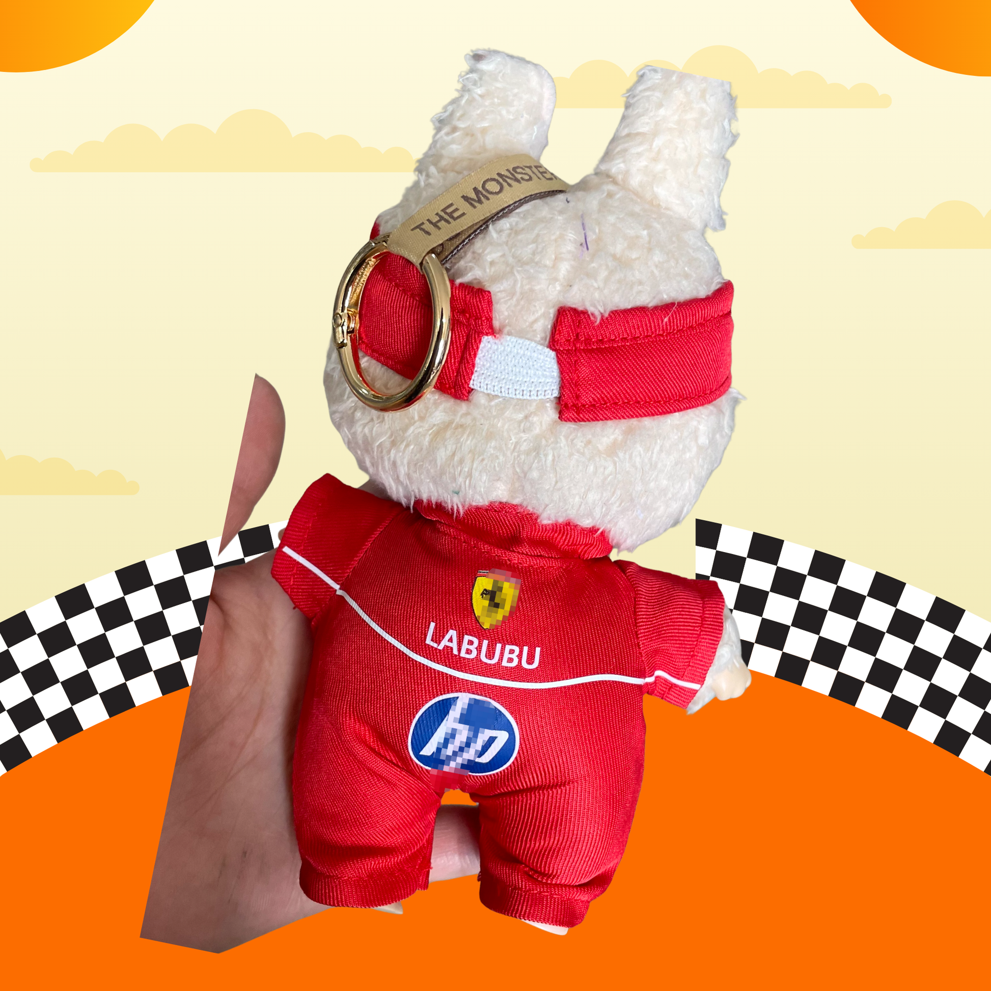 Labubu F1 Racing Outfits – Formula 1 Doll Cosplay Set for Pop Mart Monster Doll