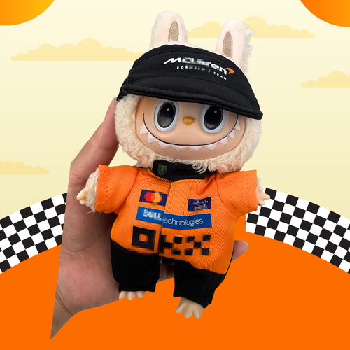 Labubu F1 Racing Outfits – Formula 1 Doll Cosplay Set for Pop Mart Monster Doll