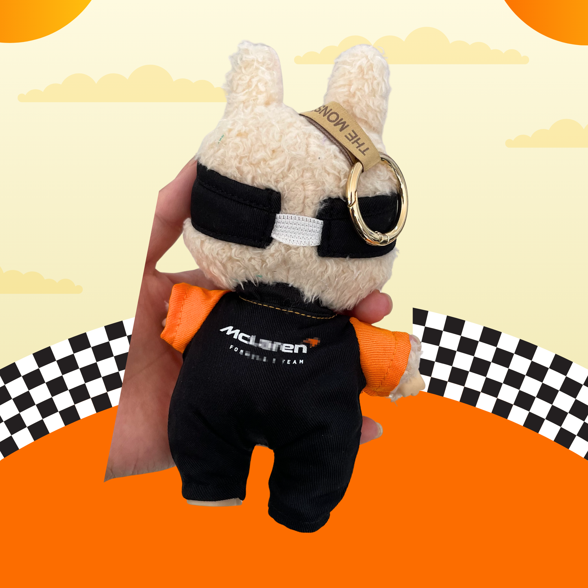 Labubu F1 Racing Outfits – Formula 1 Doll Cosplay Set for Pop Mart Monster Doll