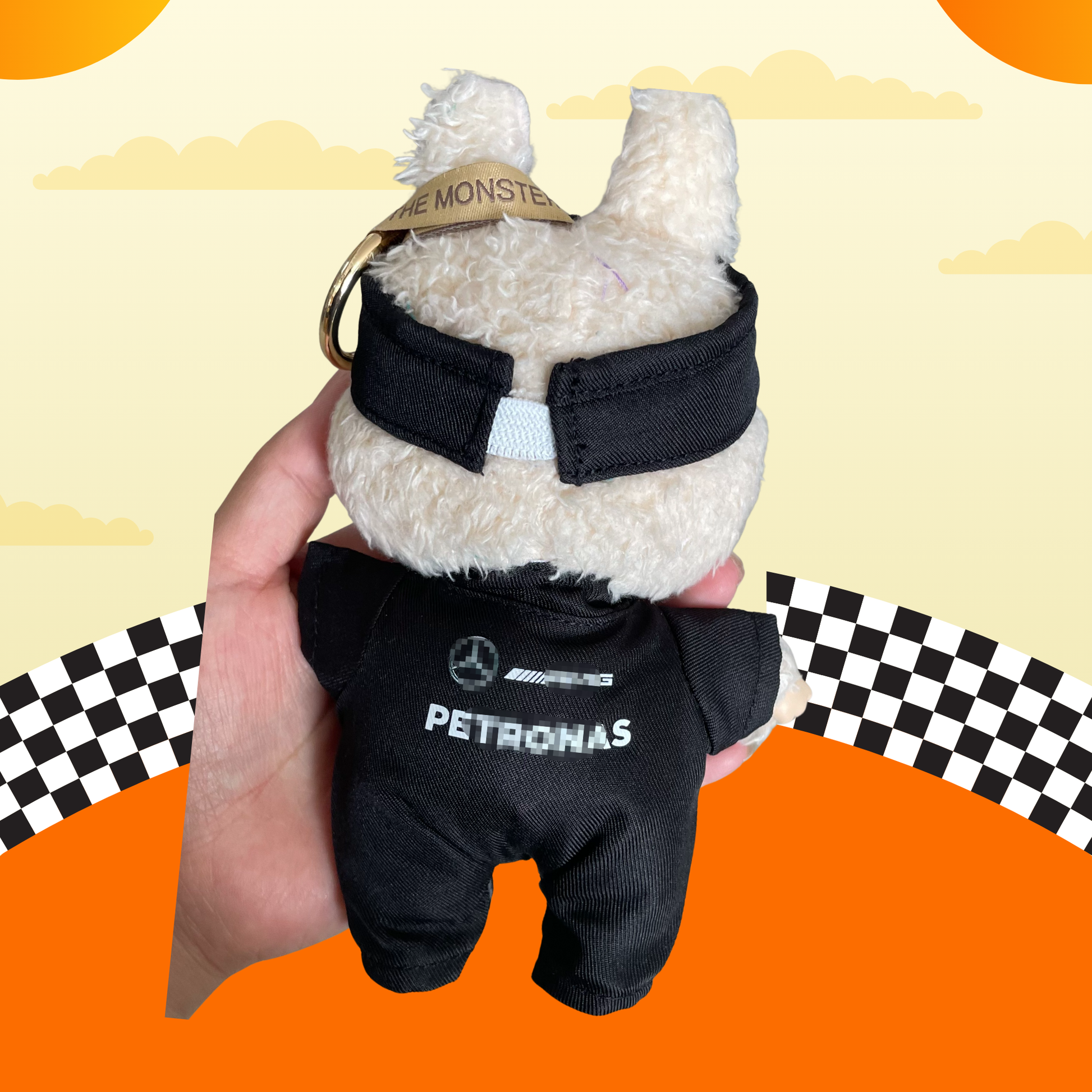 Labubu F1 Racing Outfits – Formula 1 Doll Cosplay Set for Pop Mart Monster Doll